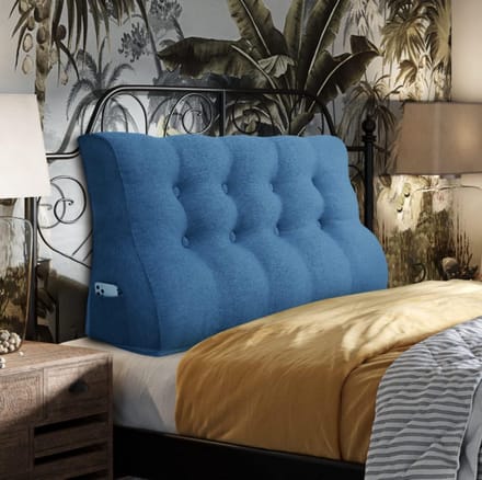 Groot Driehoekig Rugleuning Kussen voor Bed en Sofa Zacht Textiel Diverse Maten