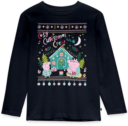 Peppa Pig En Familie Kerstvibes Premium T-Shirt Kinderen