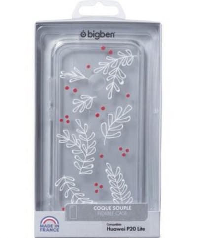 Bigben Connected, Hoesje geschikt voor Huawei P20 Lite - Hardcase Maggie, Transparant