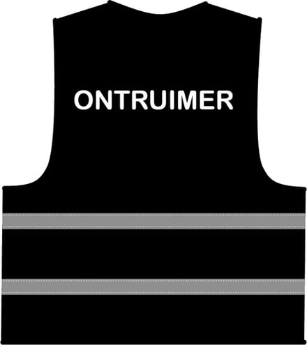 Ontruimer hesje zwart