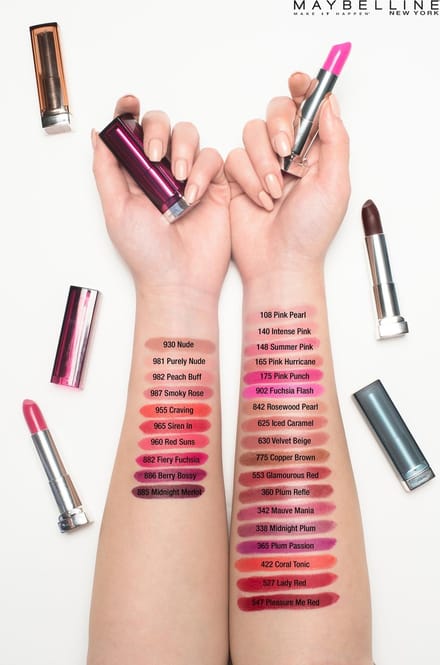 Maybelline Color Sensational Loaded Bolds Lippenstift - 885 Midnight Mer - Violet Mat