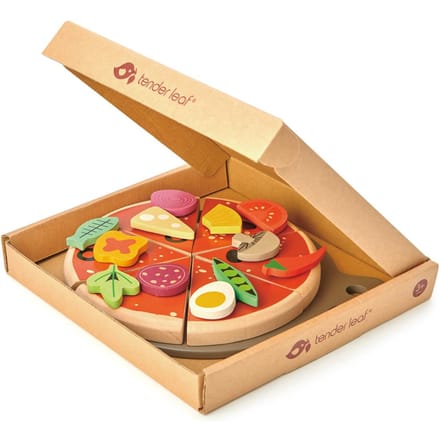 TENDER LEAF Playing - Pizza Party - 22,2X19X3,5Cm - Hout - 3 Jaar