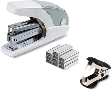 Nietmachine Set - Kantoor nietmachine - Efficiënt nieten - Inspanningsbesparend ontwerp - 13 x 85 x 39 cm - Wit