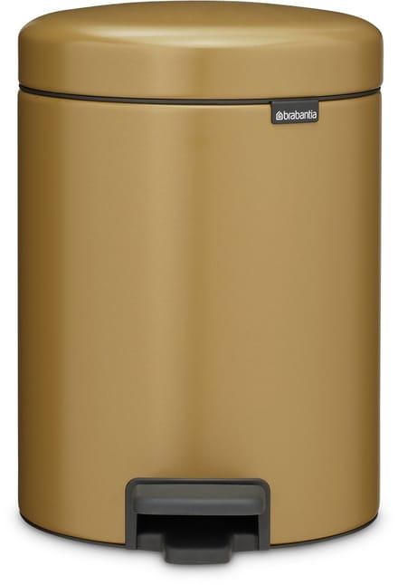 Brabantia NewIcon Prullenbak - 5 liter - Badkamer - Warm Gold