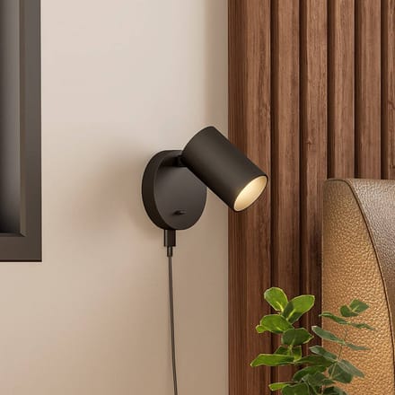 Deko Light Can Tilt rund USB, 1x 7,5 W GU10, Schwarz 341336 Wandopbouwarmatuur GU10 7.5 W Zwart