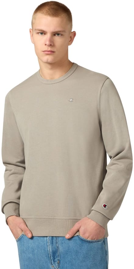 Champion Sweater Heren Crewneck Sweatshirt Beige - Maat M