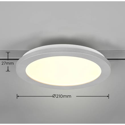 Trio Lighting Camillus LED track voor DUOline, titanium, Ø 26 cm