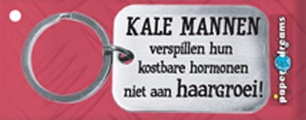 Paper Dreams | RVS sleutelhanger | Kale mannen