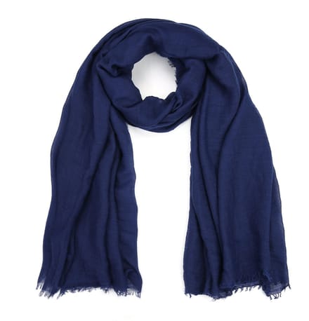 Effen Sjaal (110x180cm) – Licht & Veelzijdig - Navyblauw