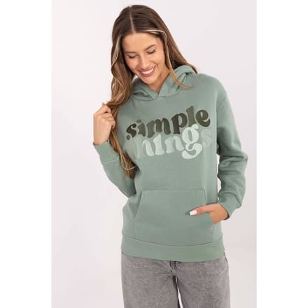 Urban Script Hoodie - Dark Green / M