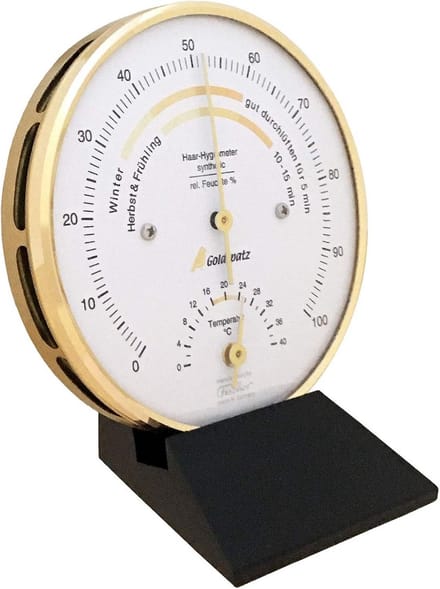 Hygrometer met thermometer meet vochtigheid en temperatuur voor binnenklimaat