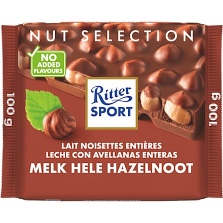 Ritter Sport Chocolade - Melk Hele Hazelnoot - tablet - 100 gram