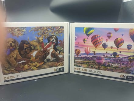 2 Puzzels 1000 stuks 70cm x 50cm - 2 stuks - Balloon en pet