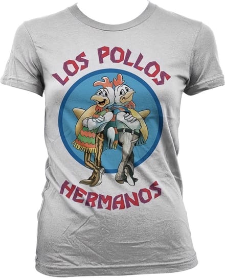 Breaking Bad Los Pollos Hermanos Girly T-shirt voor dames, witite
