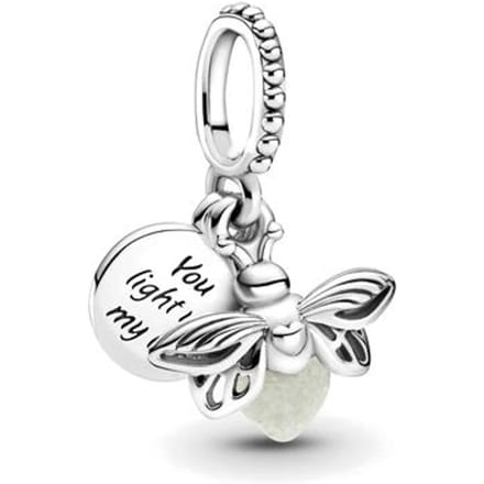 Pandora - Glow in the dark - 799352C01 - bedel - zilver