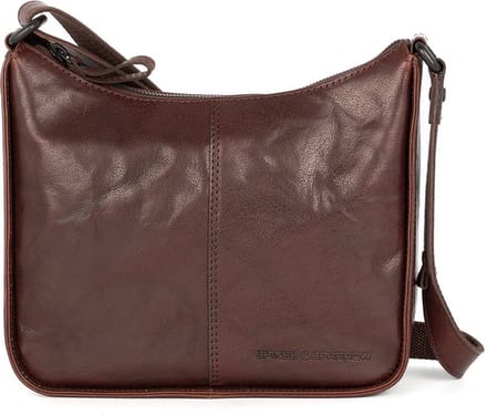 Leren Crossbodytas - Evie - Donkerbruin