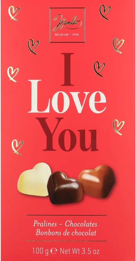 Hamlet Pralines I Love You Harten - 100 gr