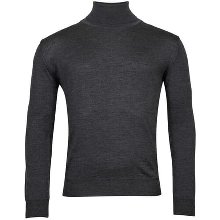 Baileys Trui Rollneck Merino Single Knit Antraciet / male
