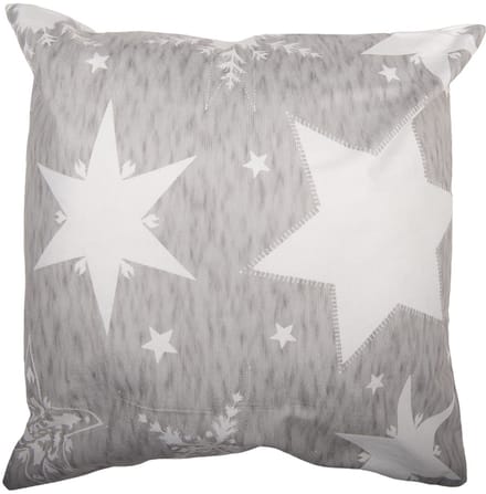 Clayre & Eef Kussenhoes 45x45 cm Grijs Polyester