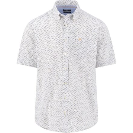 Fynch-Hatton Overhemd Seasonal Fine Combi Pattern Button-Down Tangerine / male