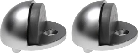 Protect-it Deurstopper/deurbuffer Moon - 2x - D45mm - verchroomd - mat