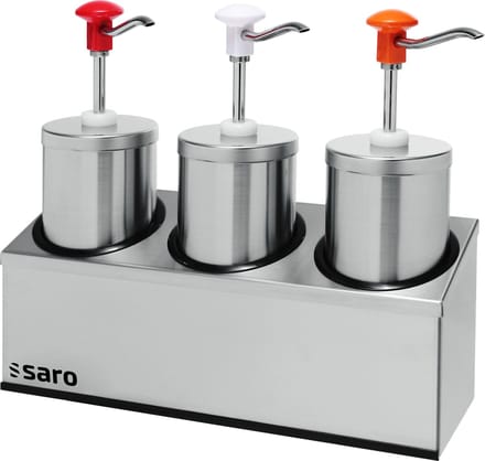 Saro Sausdispenser, Sauce dispenser - model PD-006 3 x 2,25 ltr