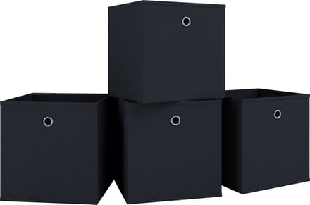 Set van 4 vouwdozen vouwdoos stoffen doos vouwdoos plank doos opbergdozen