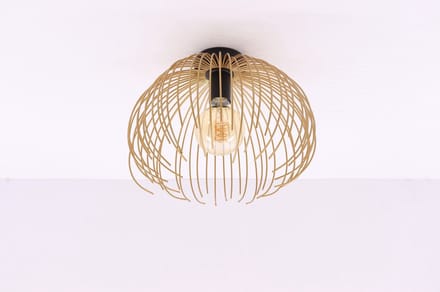 Plafondlamp Jelly - zwart goud - 35cm