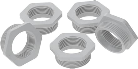 5 stuks Kalitec G6322500 verloopstuk M32/M25 kunststof lichtgrijs