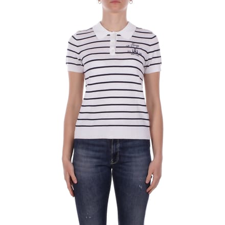 Gebreid shirt met Polokraag Model 'NATRISSA'