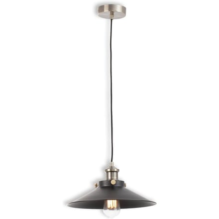 FARO BARCELONA Zwarte hanglamp Marlin