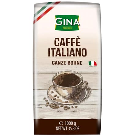 Gina Kaffee Italiano Grains de café 1 kg