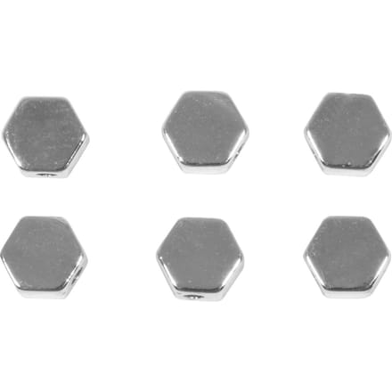 Metalen kralen "Hexagon" - Zilver