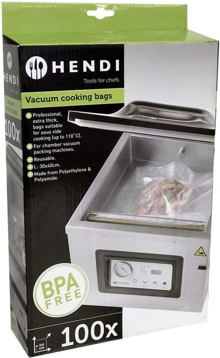 HENDI Vacuümkookzakken – 2-laags – UV-filter – 400x300 mm – 100 stuks
