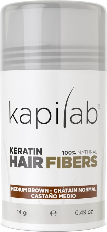 Kapilab Haarpoeder voor dikker haar - 12.5 gram - Middenbruin