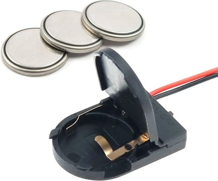 CR2032 Knoopcelbatterij Socket houder - CR2032 batery Socket Holder Case Cover Met Aan-uit Schakelaar
