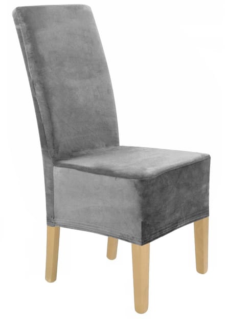Ubieramy-meble Serie - XXL Stoelhoes - Grijs - Elastisch Velours - Bescherming