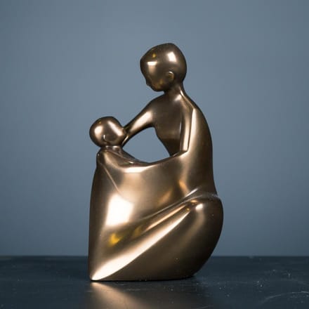 Parastone - Beeldje Vader en Kind - Kunst - Eenvoud - Decoratie - Uniek Beeld - SYM07 Amabile