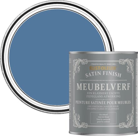 Rust-Oleum Blauw Meubelverf Zijdeglans - Zijdeblauw 750ml