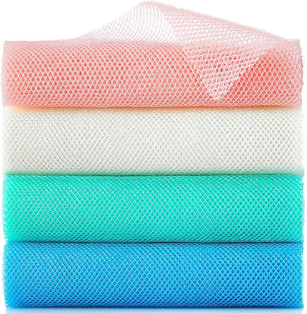 4 stuks Exfoliërende Netten - Lange Sponzen voor Douche en Bad