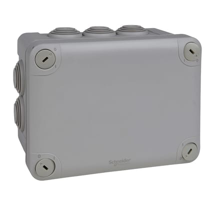 Mureva Kabeldoos Buiten - 10 invoeren - 25mm - Lasdoos Rechthoek - Schneider Electric - ENN05007