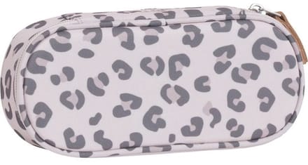 Etui Beckmann ovaal leeg Leopard