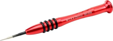 Let op type!! JIAFA JF-668 0.8 Pentalobe 0.8 Screwdriver for iPhone Charging Port Screws(Red)