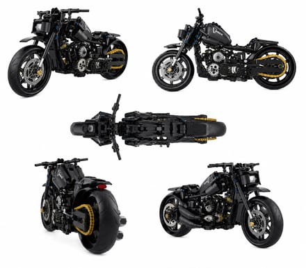 Model Motor - Bouwpakket - Schaalmodel - Zwart