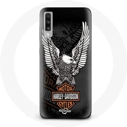 Samsung Galaxy A70 hoesje Harley Davidson adelaarslogo