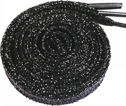 Scoby - Veters - Glitter Veters - Hippe Veters - Glitter Laces - 110CM - Zwart - 1 Paar