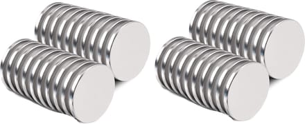 Brute Force Sterke Schijfmagneten - Ronde Magneten Whiteboard – N35 20mm x 2mm - 40 Stuks