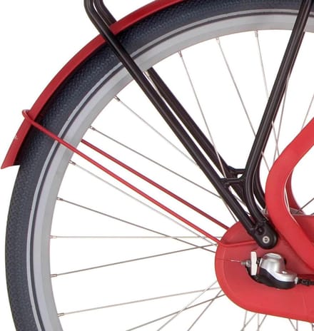 Cortina Spatbordstang achter 28 Common true red matt