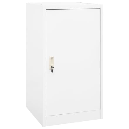 vidaXL - Zadelkast - 53x53x105 - cm - staal - wit