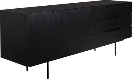 Zuiver Travis Dressoir Eikenhout Zwart